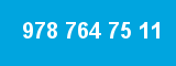 978 764 75 11 978 764 75 11